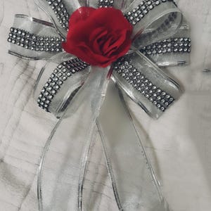 Wunderschöne Silber und Strass Rockstar Bow