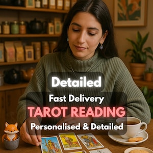 Honest Tarot Reading • Fast Delivery • Detailed, Psychic Reading, Tarot Deck, Tarot Cards Deep Intuitive Insight for Love, Career & Life