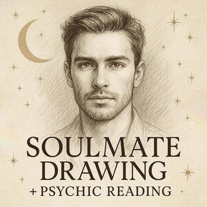 Soulmate Zeichnung & Psychic Reading – 3 Karten Tarot, Zukünftige Partner Skizze, Twin Flame Portrait, Liebe Einsicht und Verbindung zu früheren Leben