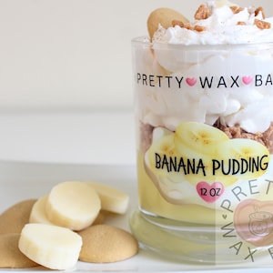 Banana Pudding Candle, Dessert Candle, Realistic Food Candle, Banana Scent Candle, Soy Wax Candle, Gifts For Her, Mother&#39;s Day Gifts