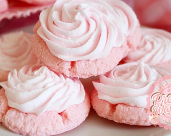 Velas de cera con aroma a galleta de limonada rosa, velas de postre, velas de cera de postre, velas de cera con aroma a limón