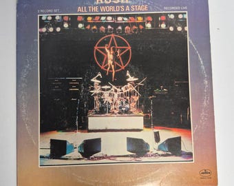 Rush All The World's A Stage Vinyl 1976 Double LP Vintage Classic Rock  Album