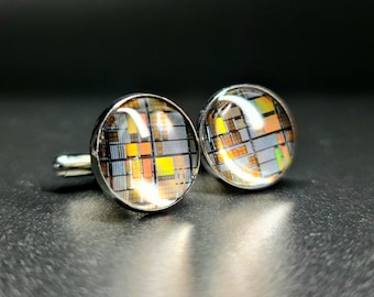 Handcrafted Microchip Cufflinks 'Wildwood'