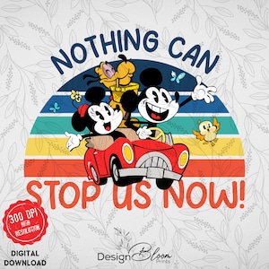 Mickey Minnie&#39;s Railway Png,  Nothing Can Stop Us Now Png, Runaway Vacation Png, Mickey and Minnie Png, 2025 Family Trip Railway Png