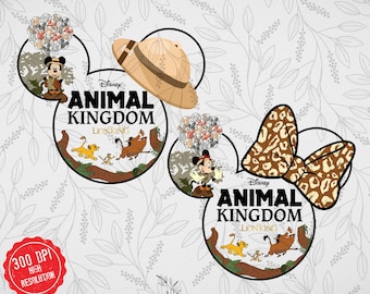 Animal Kingdom Png Bundle, Mickey and Minnie Safari Lion King Balloons Leopard, Mickey And Friends Wild, Safari Wild Trip Png, Safari Mode