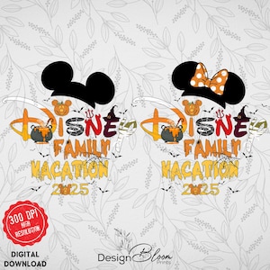Mickey and Friends Halloween Png Bundle, Mickey Ghost PNG, Mickey Spooky Season 2025 Png, Pumpkin Png, Mickey Scary Shirt PNG Design