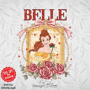Princesa Bella coqueta, La Bella y la Bestia, Vacaciones familiares, Escuadrón de chicas, Camiseta de princesa, Viaje familiar 2025