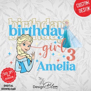 Princess Elsa Png, Frozen Elsa Anna Birthday, Princess Birthday Png, Princess Elsa Png Custom, Digital Download, Princess Elsa Png,Princess