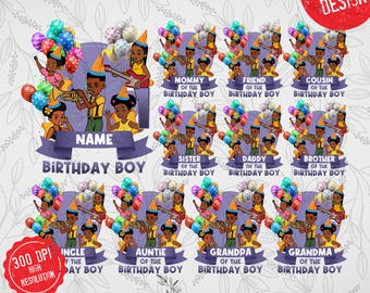 Gracie Birthday Boy PNG: Custom Dolls Party Design 1553 (Digital Download)