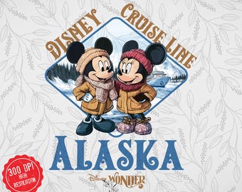 Mickey Alaska Cruise 2025 PNG, Matching Disney Cruise (Digital Download)