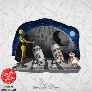 Retro Star Wars Sublimation Design, Retro Png, Starwars PNG, Trendy Tshirt PNG, Digital Download, Silhouette, Vintage Design