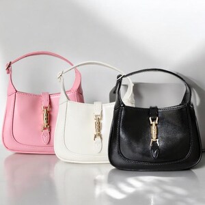 Jackie 1961 inspiriert Top Griff Echtledertasche | Halbmond Schultertasche | Elegante Designer Saddle Handtasche | Erschwingliche Luxus Geldbörse