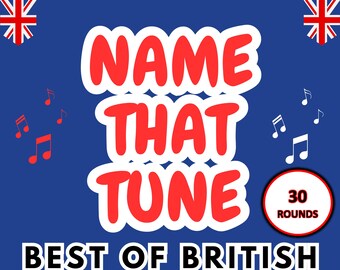 Gioco a quiz sulla musica britannica / 30 round / Gioco PowerPoint "Indovina la canzone" / Download digitale / Indovina la canzone / Successi del Regno Unito / Festa / Gioco a quiz da pub