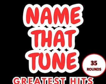 Indovina la canzone / I più grandi successi / 35 round / Quiz sulla musica / Indovina la canzone / Gioco digitale per feste / Gioco di ufficio su Zoom / Quiz su PowerPoint