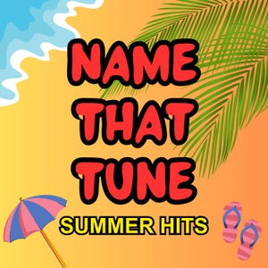 Name That Tune Game - Summer Hits | 30 Round Music Quiz | PowerPoint Party Game | Summer Song Trivia | Instant Download | Team Building Zoom