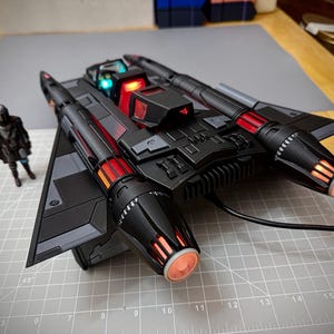 Buck Rogers Thunderfighter Starfighter Model 17in. (ANIMATED LIGHTS)