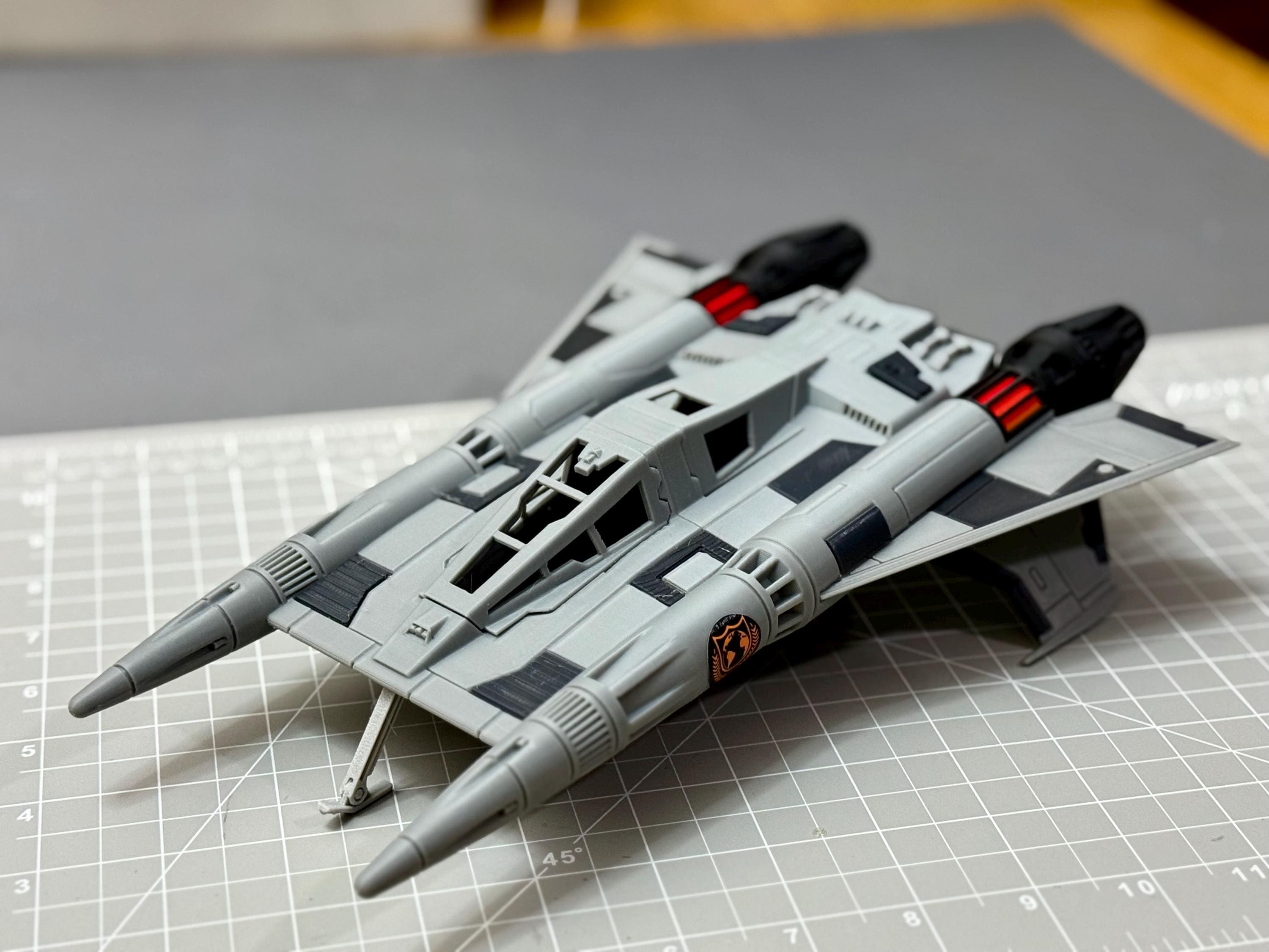 Buck Rogers Thunderfighter Starfighter Model 11in. (VARATIONS) - Etsy