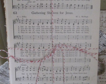 vintage hymnal sheet music bundle of 10