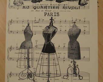 french market dress forms sheet music