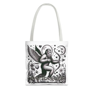 Heartbreaker Bigfoot Tragetasche - Retro Amor Design, Boho Style Tasche für den täglichen Gebrauch, Geschenke für Sie, umweltfreundliches Einkaufen
