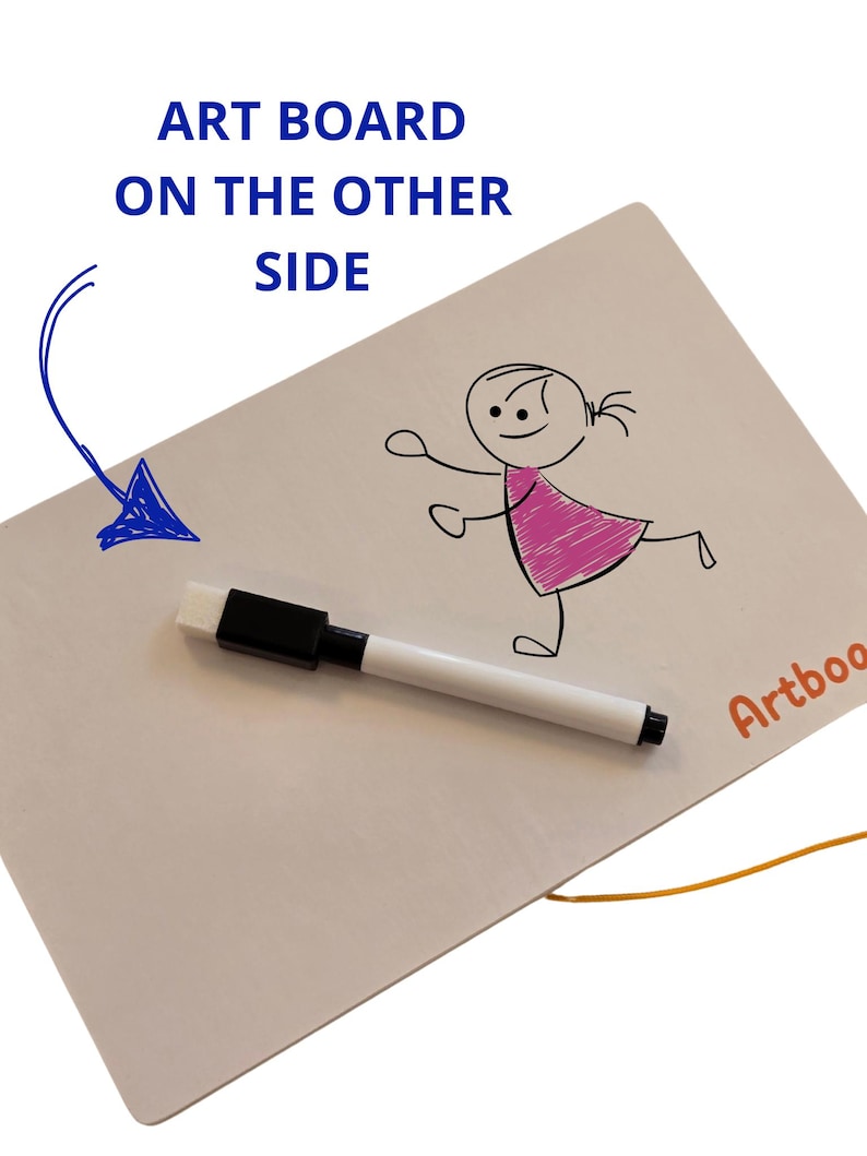 White dry erase board with a black marker.