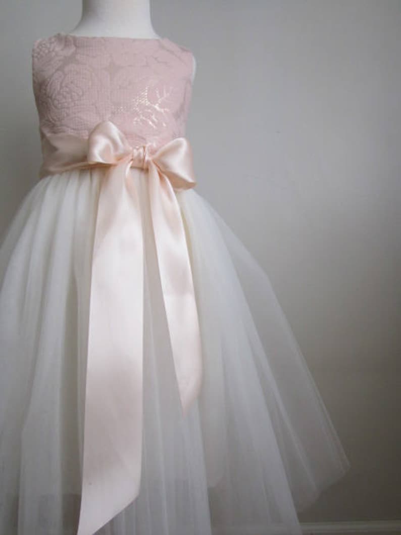 Ivory Cotton Flower Girl Dresses