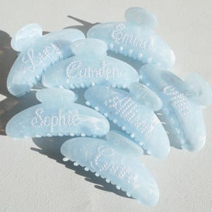 custom claw clip custom name claw clips personalized name claw bridesmaids proposal gifts bridesmaids gifts bachelorette party favors