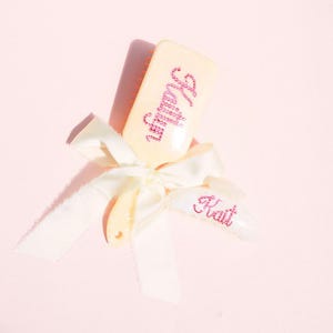 Custom claw clip and brush bundle bridesmaid proposal gift birthday gift for her bridesmaid favors bachelorette party favors