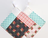 Vintage Modern | Floral Quilted Potholder Set | Kitchen Essentials