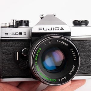 Fujica Fuji St 605 II + Chinon 55/1.7 MC lens, CLA&#39;d