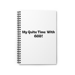 Inspirational Spiral Notebook: My Quiet Time with God - Christian Journal