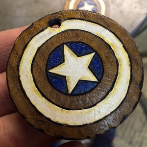 Captian America Winter Soldier Shield Necklace