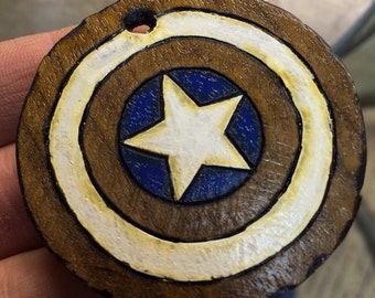 Captian America Winter Soldier Shield Necklace