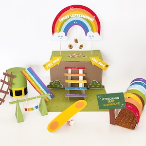 Druckbare Leprechaun Trap St. Patrick&#39;s Day Kinder Aktivität Klassenzimmer Schule homeschool STEM-Ingenieursspiel