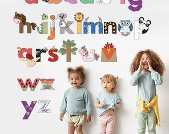 Alphabet Letter Crafts for Toddlers & Preschool - ABC educational worksheets toddler activities LOWERCASE LETTERS early education homeschool