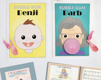 Primary Singing Time Activity - Bubblegum Barb / Benji (Digital Download) Sunday school nursery kids church