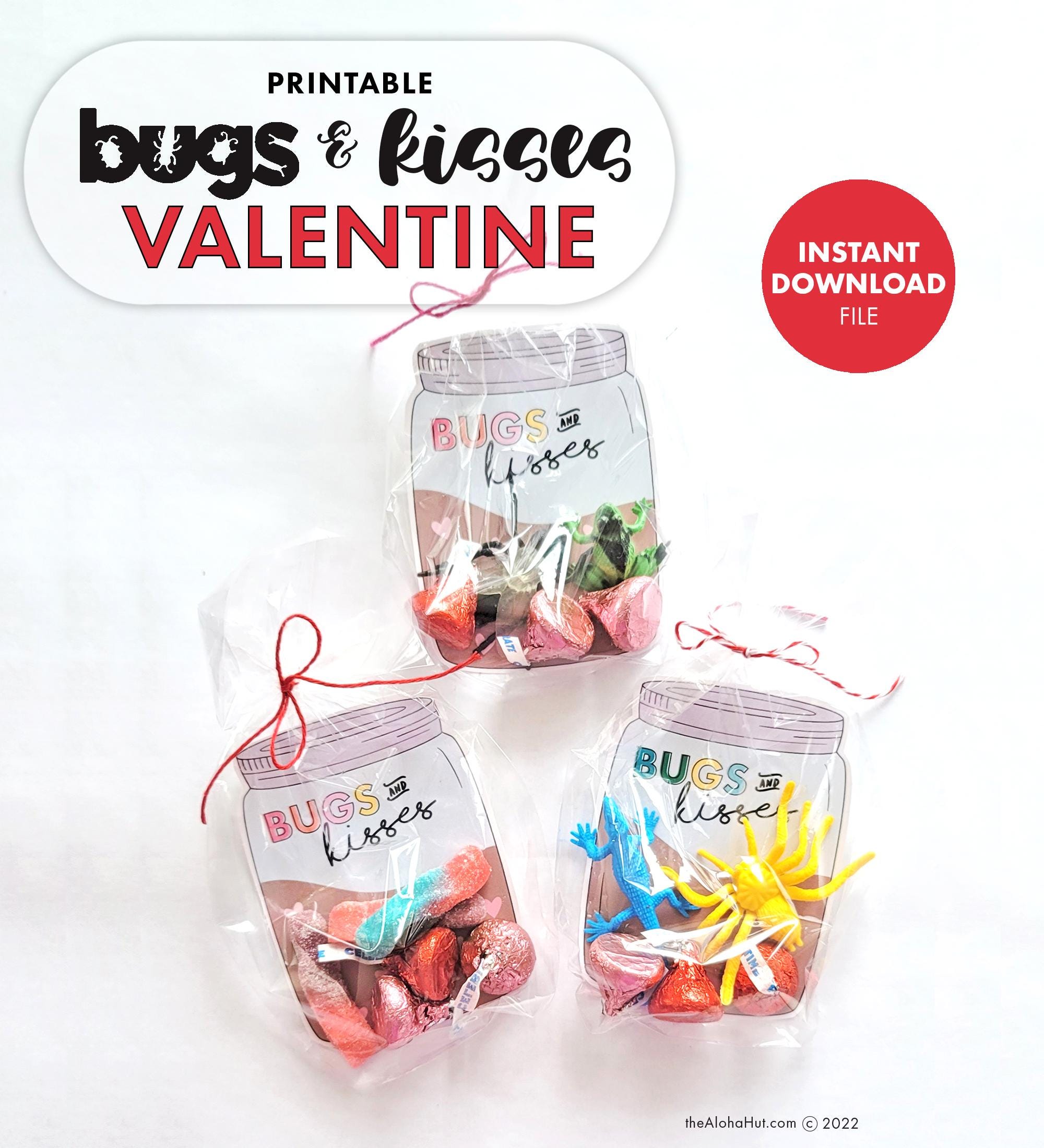 28 Quick And Easy Mason Jar Crafts For Kids To Create 18 Bugs & Kisses Mason Jar Valentine - Valentine's Day Card Gift Craft…