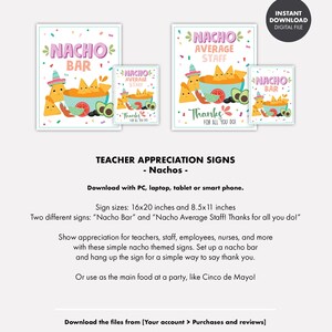 Nacho Bar Teacher Appreciation Week - Staff Nurse Employee Thank You ...