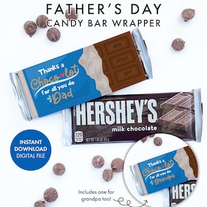 Emballage de barre de chocolat au chocolat pour la fête des pères - cadeau d'enfants pour papa, grand-père à imprimer à l'église