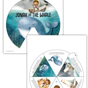 Jonah & the Whale Story Wheel Kids Activity Lesson Bible Story Primary ...