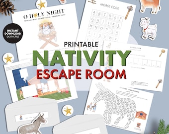 Julfest Escape Room - Julfestlek Ungdomsaktivitet Jesus Kristus kristen religiös barnaktivitet Söndagsskolekyrklektion