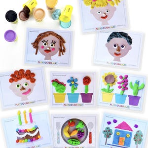 Play Dough Mats - Preschool or Toddler Activity - educational worksheets early education homeschool play doh playdough Montessori