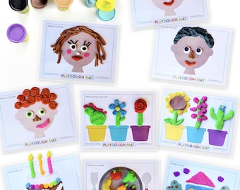 Play-Doh-mattor - Förskole- eller småbarnsaktivitet - pedagogiska arbetsblad för tidig utbildning hemundervisning Play-Doh Play-Doh Montessori