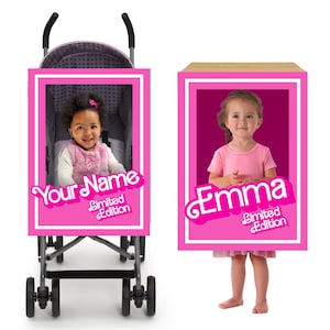 PERSONALIZED rosa Puppe in einem Box-Kinderwagen-Halloween-Kostüm für Baby Kleinkind Kinderkostüm - digital druckbare sofortiger Download
