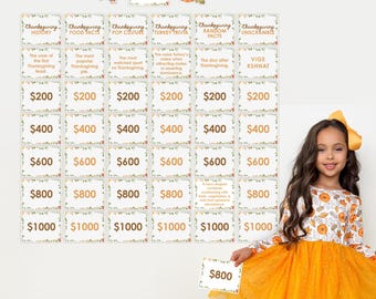 Thanksgiving Jeopardy Trivia Game - classroom party group family game