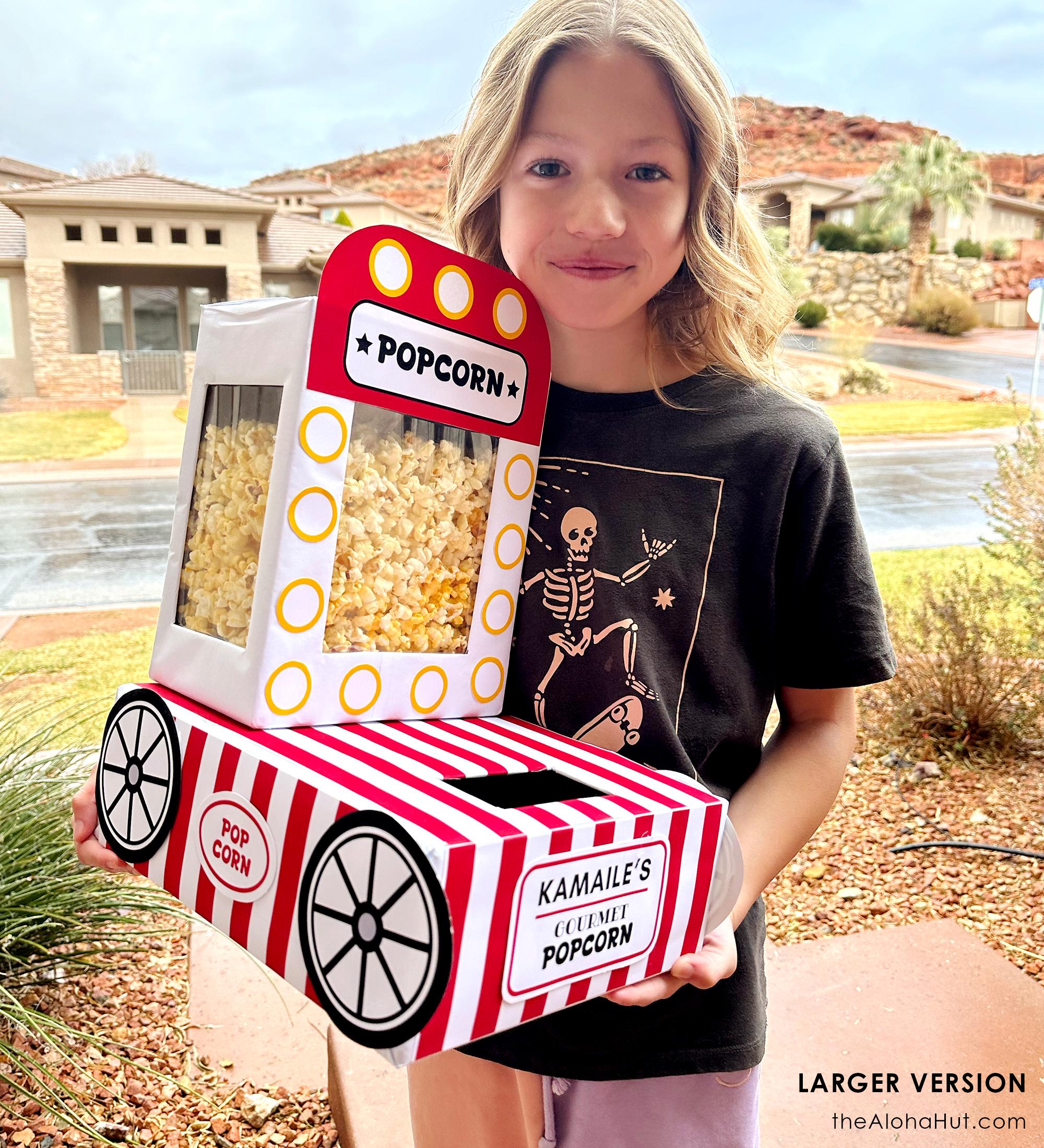 41 Easy Popcorn Crafts for Kids 15 Popcorn Cart Valentine Box Valentine's Day Box - Gift Craft DIY…