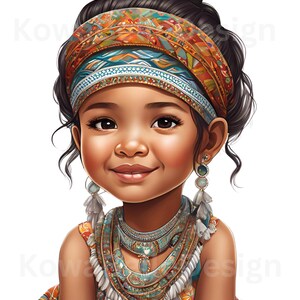 Lindas meninas para imprimir em 10 JPGs em aquarela | Arte de parede, Outros projetos | Afro-americano, Aborígene, Licença comercial