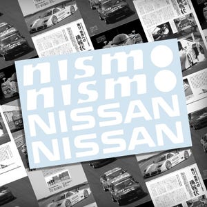 NISMO / NISSAN Vinyl Aufkleber 4er Pack, Vinyl Aufkleber Aufkleber, Kleine Aufkleber, Jdm Aufkleber, Auto Grafik.