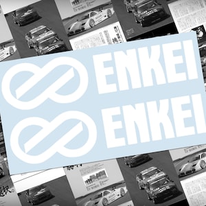 ENKEI WHEELS Decal 2 pack - Japanese JDM Racing - Vinyl Sticker Decal
