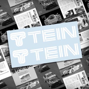 Adesivi in vinile TIEN, confezione da 2 - Racing JDM giapponese - Decalcomania in vinile